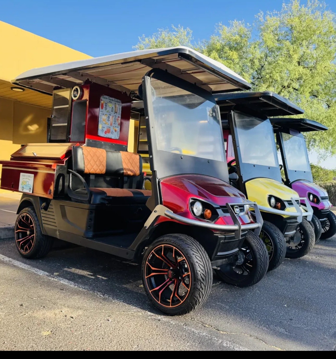 Cart at the lake